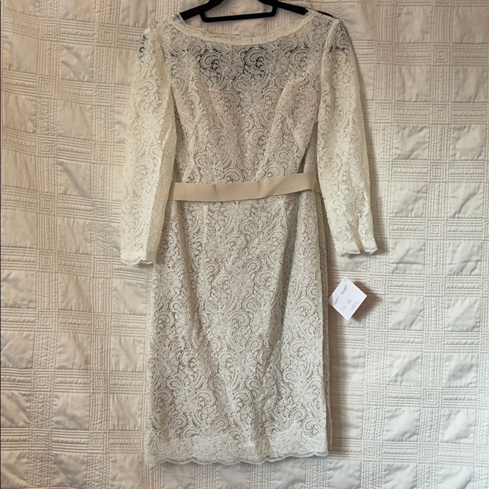 Watters Posey 3/4 Long Sleeve Lace Dress
